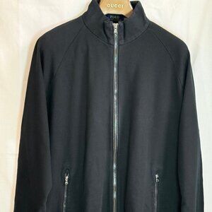 Ralph Lauren Polo Men's Mock Neck Full Zip 100% Cotton Jacket - Black - XXL